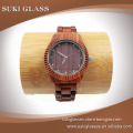100% original handcrafted we wood watch with custom logo digital design